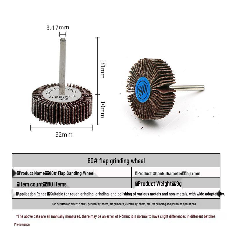T-Handle Sandpaper Flap Wheel Grinding Head for Metal Woodworking and Polishing