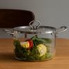 Minimalist Glass Saucepan Modern Milk Pot Glassware Soup Pot  Home
