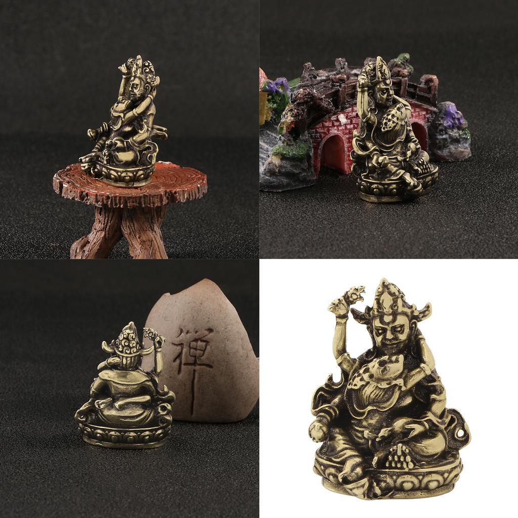 Historical Tibetan Metal Statue Religious Craft Handmade Statue Wall Display For Awareness And Tradition