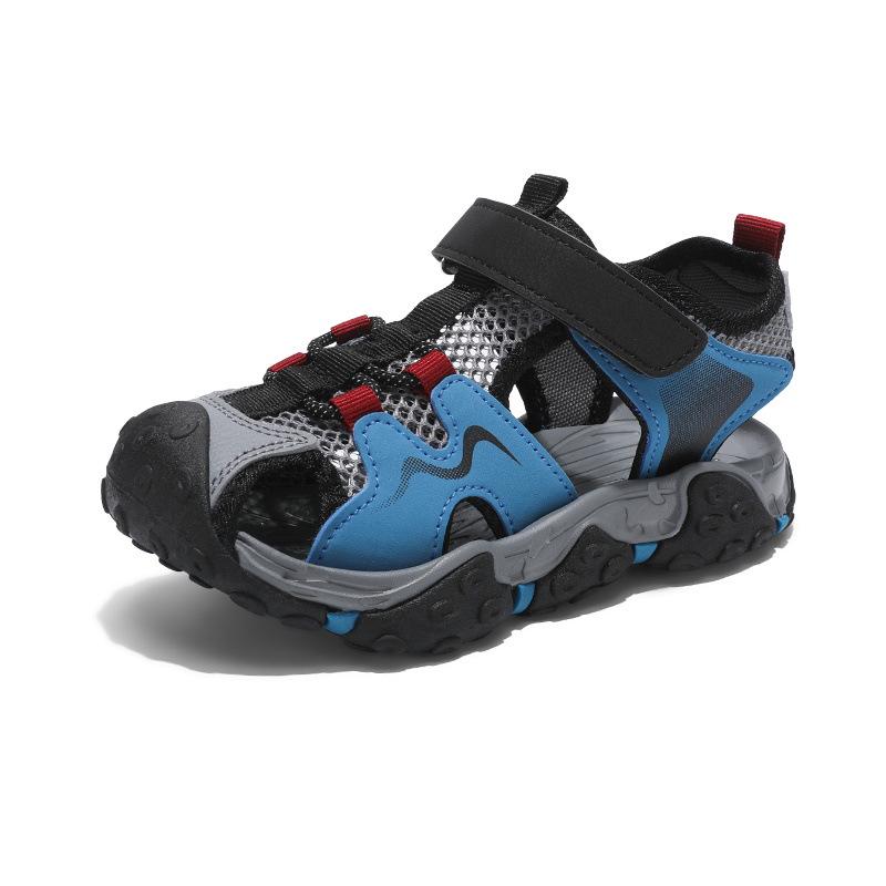 Boys' Summer 2026 Breathable Non-Slip Closed-Toe Sports Sandals with Soft Soles
