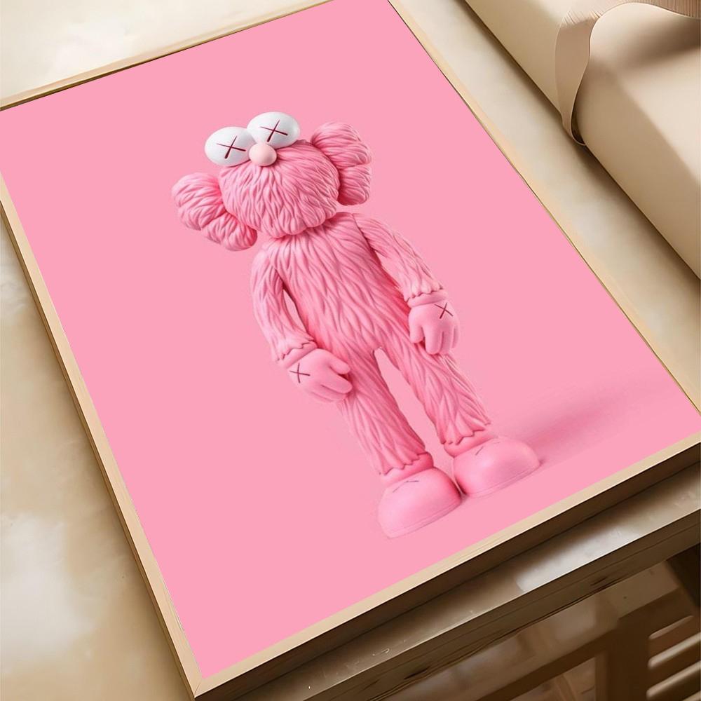 Graffiti Şiddetli Ayıcık Poster Kendinden Yapışkanlı Sanat Su Geçirmez Kağıt Sticker Kahve Evi Bar Odası Duvar Dekoru