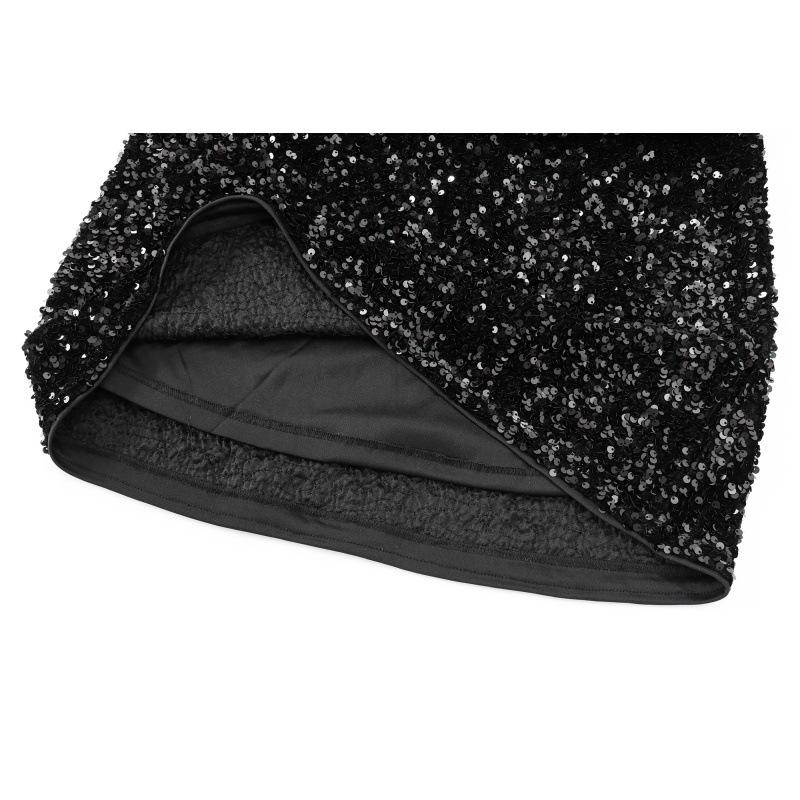 European & American Style Women's Sequin Party Dress with Back Tie 2025