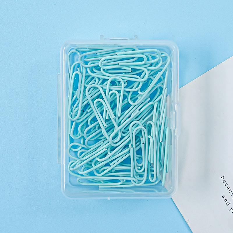 28mm Paperclip Creative Paper Clip Macaron-colored Metal Binding Financial Office Supplies