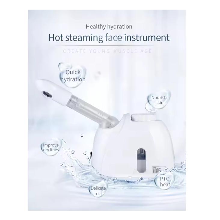2026 Ozone Facial Steamer Warm Mist Humidifier for Face Deep Cleaning Vaporizer Sprayer Salon Home Spa Skin Care Whitening