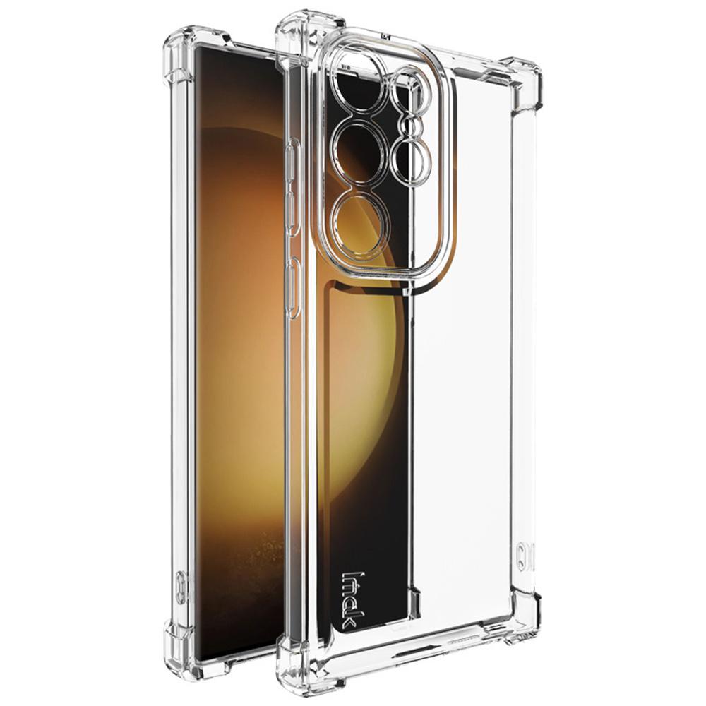 

IMAK UX-4 Series for Samsung Galaxy S23 Ultra Case Straight Frame Four Corner Shockproof Clear TPU Cover A