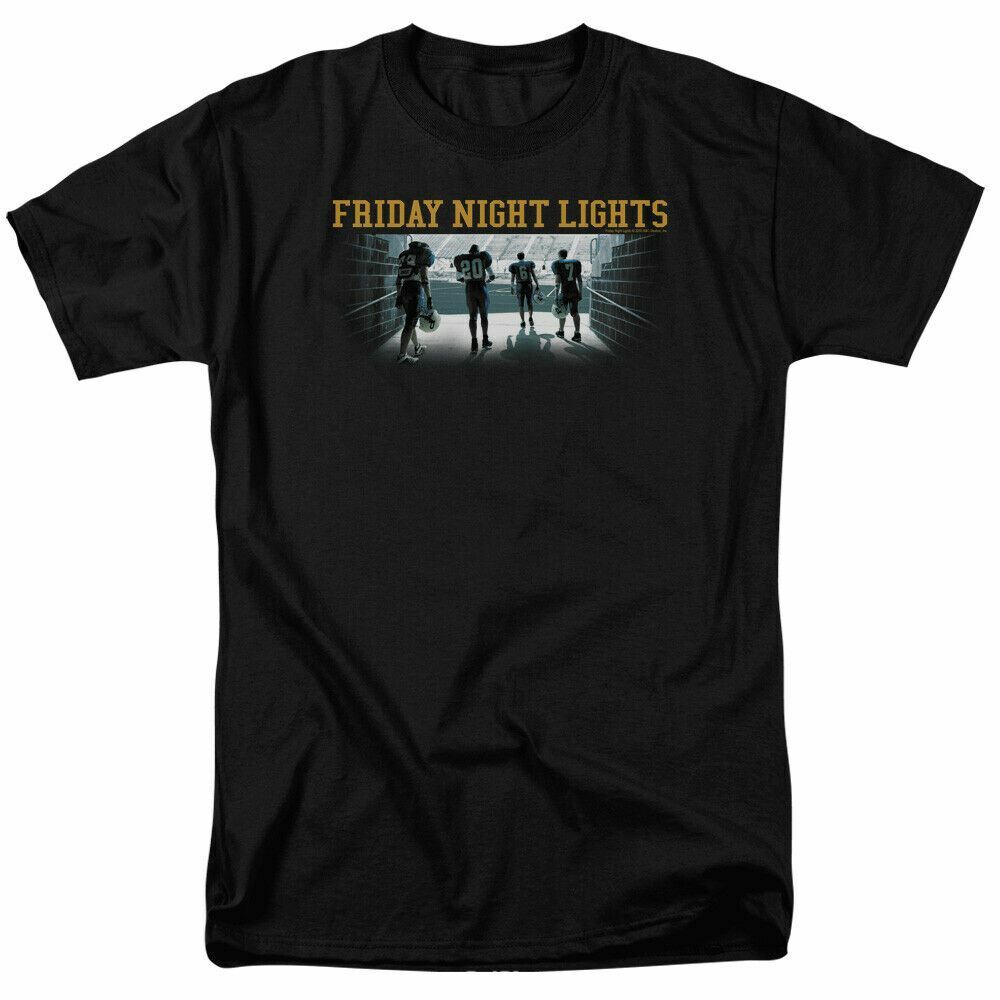 

26 Friday Night Lights Game Time Logo T Shirt Mens Licensed Classic TV Show Black Unisex T-Shirt L