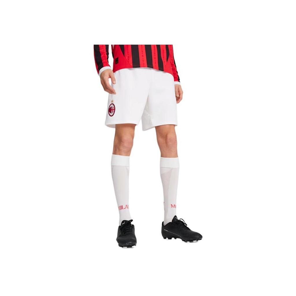 Puma AC Milan Series Comfortable Quick-Dry Outdoor Casual Loose-Fit Mid-Rise Sports Shorts Men Shorts White 775130-05