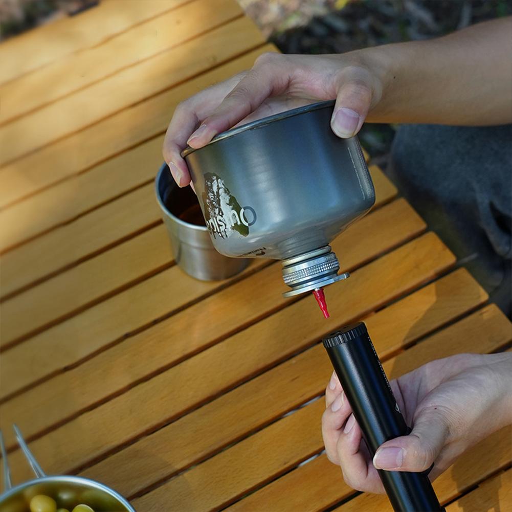 10Pcs Gas Nozzle Connector Reusable Butane Cassette Gas Tank Adapter Universal Butane Gas Converter for Cigarette Lighter