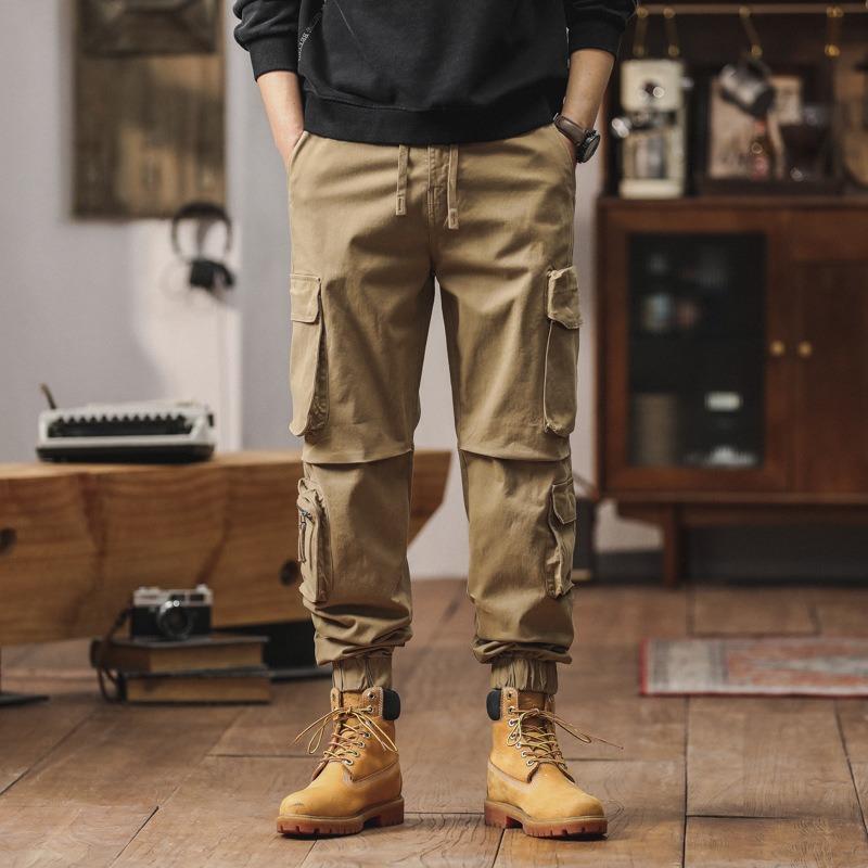 

Винтажный комбинезон Уличный комплект многокарманные повседневные брюки Брюки премиум-дизайна Мужские брюки для спорта на открытом воздухе 40 хаки
