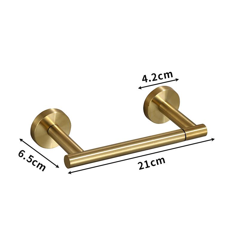 Suport Autocolant pentru Hârtie Igienică Oțel Inoxidabil Auriu Periat Suport Pătrat pentru Șervețele pentru Depozitare Baie Accesorii WC