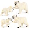 Lifelike Pvc Animal Models Of Polar Bears And Brown Bears Perfect For Home Decor