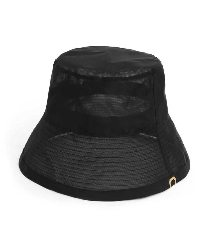 Eondeokeonteulolseutyudio Summer Bucket Hat Net Bucket / Shine Black