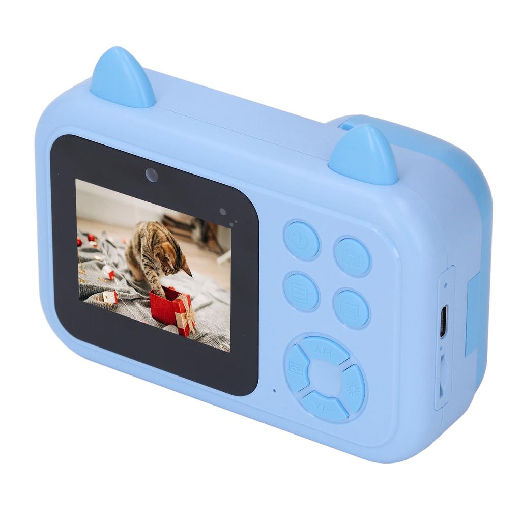 Thermal Print Camera 2.4 Inch Screen HD Photo Video Recording Small Kids Digital Camera for Photography Entertainment