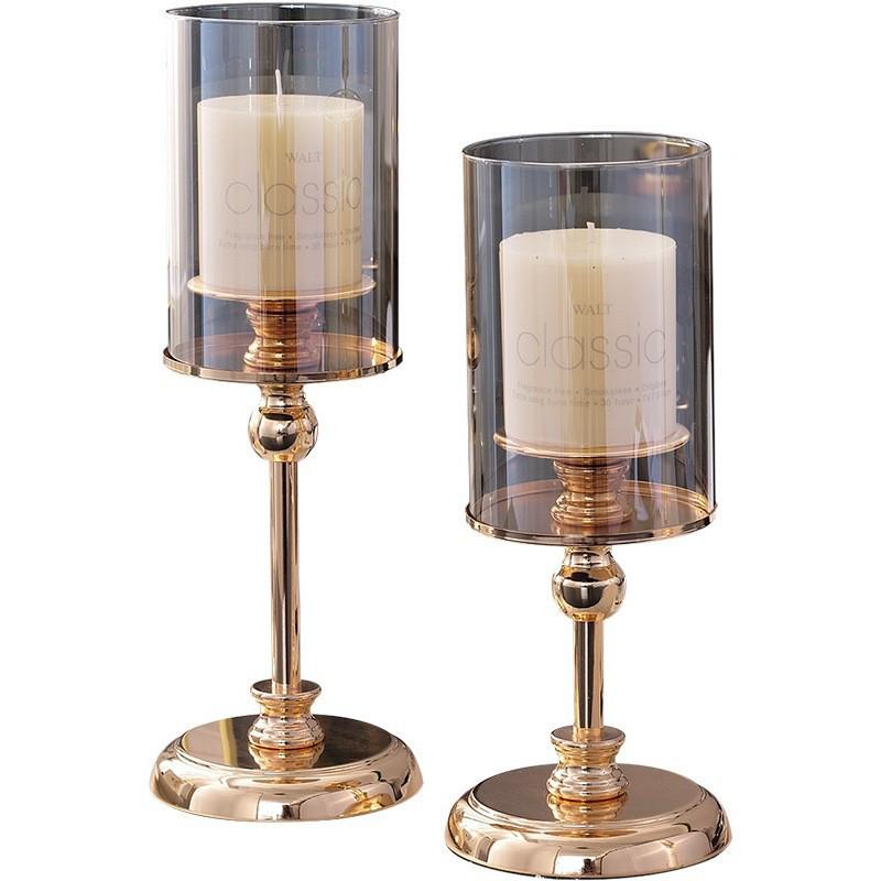 Luxuriöser Europäischer Metallkerzenständer für Zuhause, Esszimmer, Wohnzimmer, Hotel & Hochzeitsdekoration
