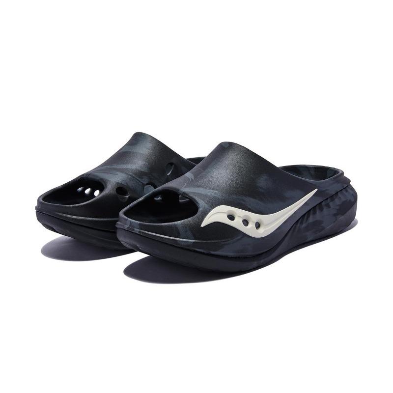 Saucony Cradle 3 unisex slide sandals black gray white comfortable versatile S28283-6