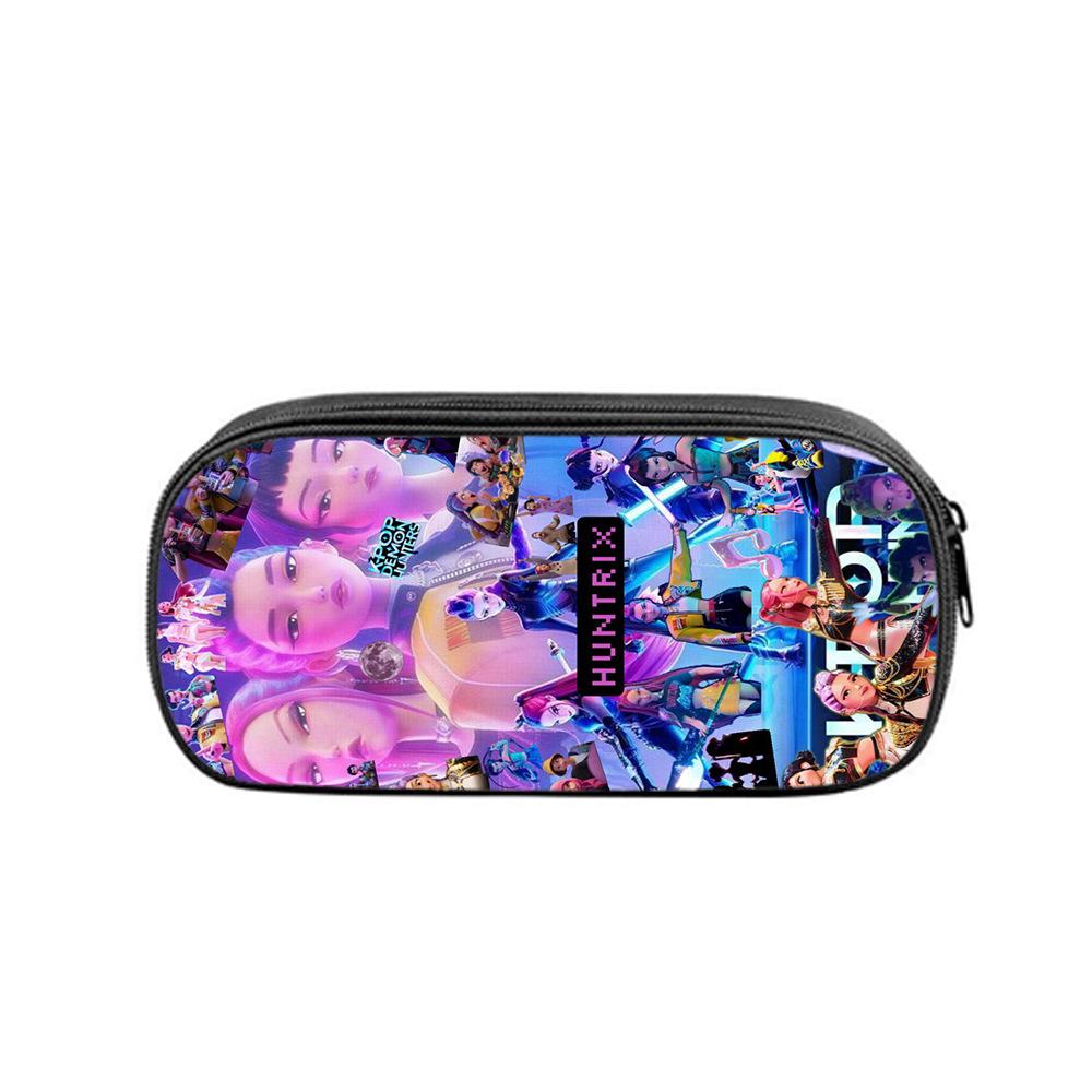 Huntrix Kpop student print pencil bag Kpop witch hunting girl group student storage stationery bag pencil bag KTY