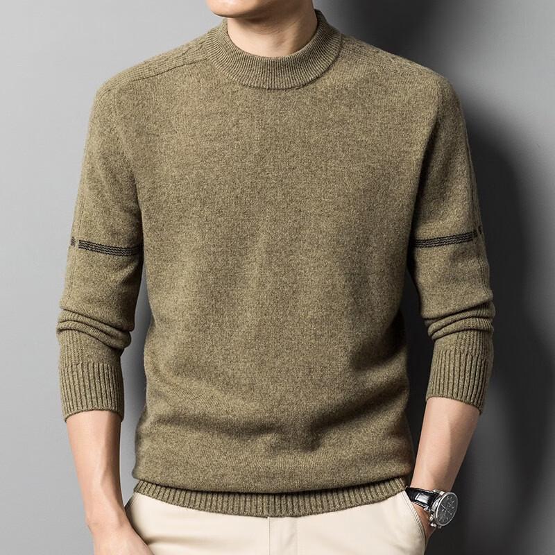 Pierre Cardin Men's Premium Wool Blend Crew Neck Sweater