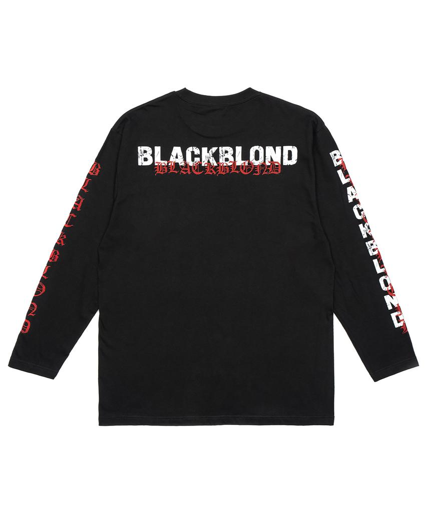 BLACKBLOND Vividi Overlap Logo Long Sleeve Tee (Black)