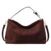 Versatile Suede Pillow Bag - Autumn/Winter 2025 Large Capacity Women's Tote & Crossbody Handbag