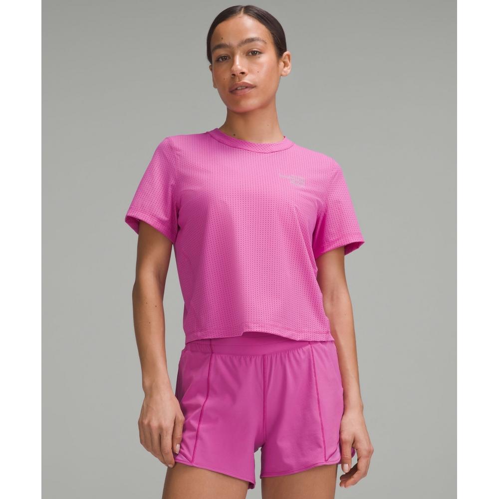 

Lululemon Дышащая беговая рубашка с коротким рукавом Graphic Pow Pink Tone 8