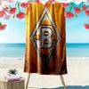 Borussia Print Beach Towel, Large Soft Quick Dry Towel for Beach Camping Swimming