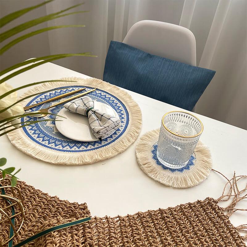 Bohemian Gewebte Baumwoll-Tischset
