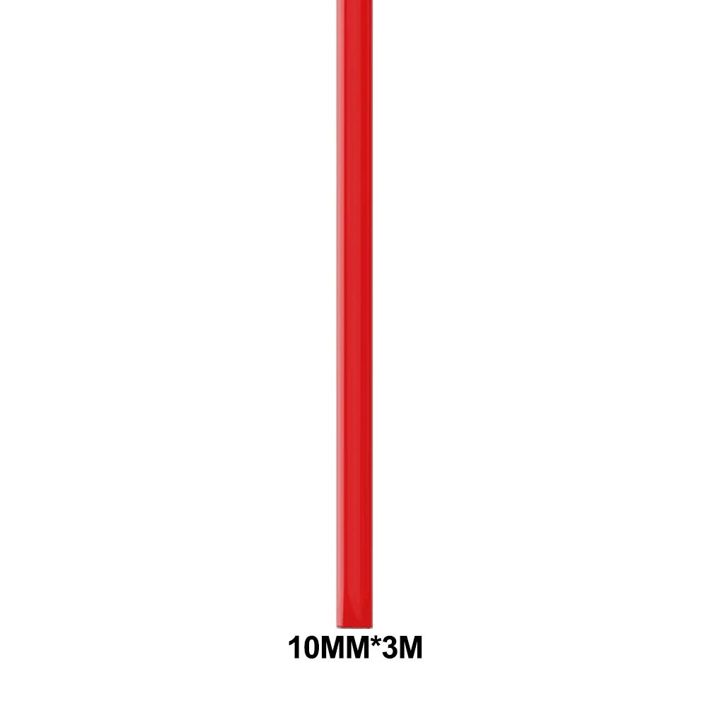 3M /5M DIY Auto Stoßfänger Selbstklebende rote Zierleiste Verdicktes PVC-Material zur Vermeidung von Karosseriekratzern Dekorieren Autozubehör