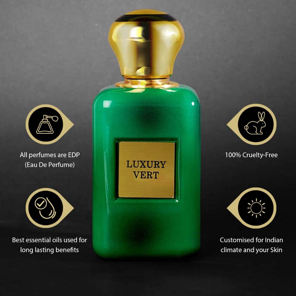 RiiFFS Luxury Vert Importé Parfum unisexe longue durée 100 ml, agrumes, floral et sucré, parfum apaisant