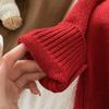 2025 Autumn/Winter Kids' Thick Pullover Sweater with Large Elephant Print