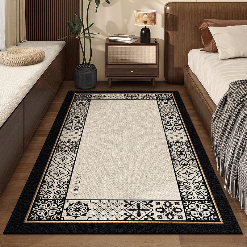 Bedroom Carpet Easy To Maintain Chinese Classical Style Dirt Resistant Carpet Household Bedside Carpet