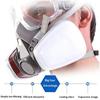 New 7-In-1 6200 Dust Gas Respirator Half Face Dust Mask For Painting Spraying Organic Vapor Chemical Gas Filter Work Safety