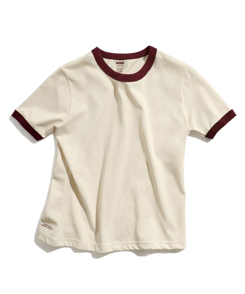 MINIMALPROJECT Under Log Ringer Short Sleeve T-Shirt Mst186 [Ivory]