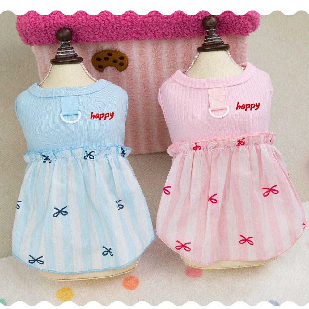 Skin-friendly Puppy Skirt Lovely Pet Dress Pet Clothes Dog Summer Dress  Spring/Summer