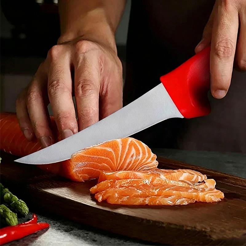 1pcs Stainless Steel Multi-Purpose Kitchen Knife for Meat Skinning Boning Slicing Fish Fruit Carving Professional Tool