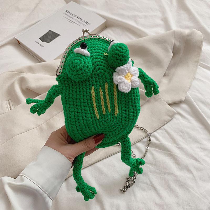 Cute Cartoon Frog Crossbody Bag For Kids With Stylish Design And Durable Material For Everyday Use