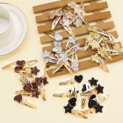 10 Stück Mädchen Niedliche Stern Haarspangen Kinder Kinder Mini Süße Herz Haarspangen Haarspangen Clips Baby Mädchen Haar Accessoires