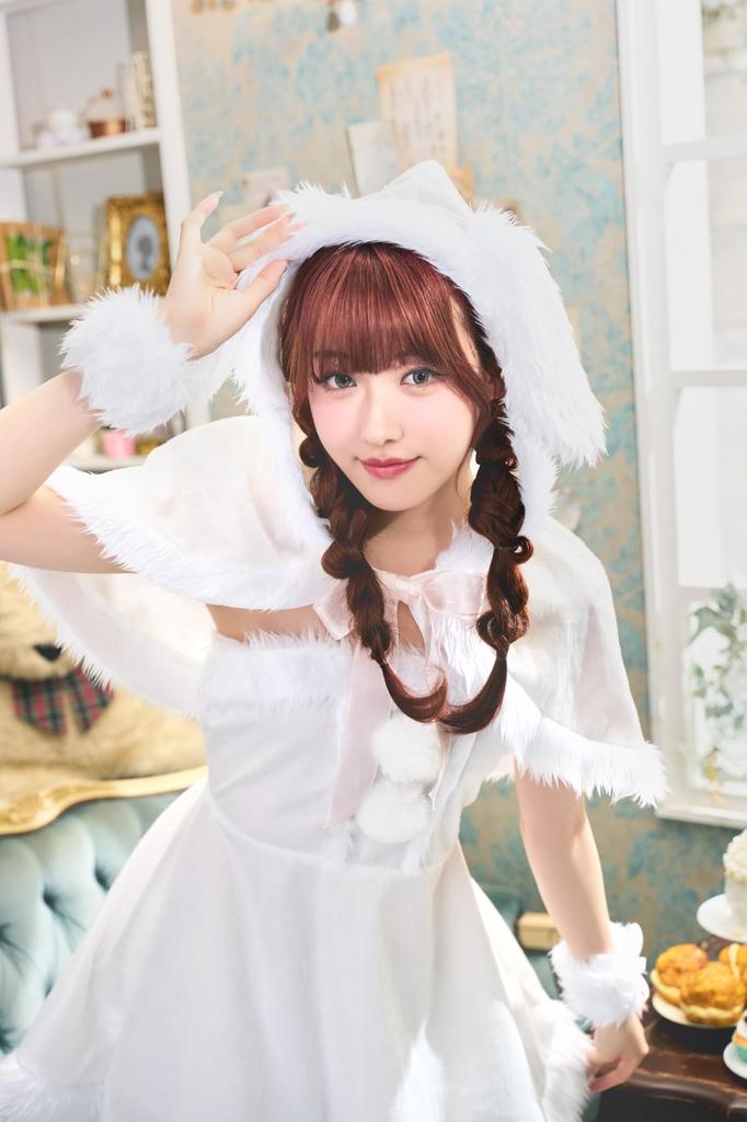 Clearstone Mimi Noel Cosplay Christmas Bunny Cape Santa White Women's