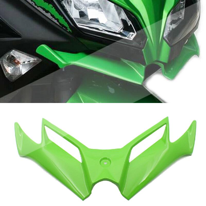 Para kawasaki ninja 300 ninja 250 ninja300/250 ex300 2013-2017 peças da motocicleta spoiler fixo vento asa protetor dianteiro