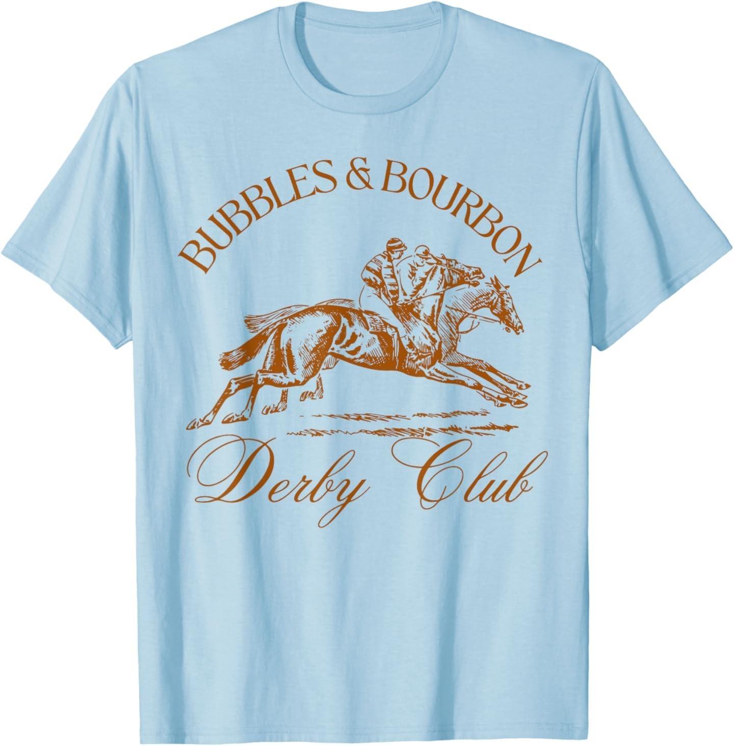 Bubbles and Bourbon Derby Club T-Shirt S разноцветный