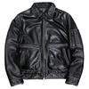 Vintage American Distressed Pilot Flight Jacket Genuine Leather Coat Mens Big Size Outerwear