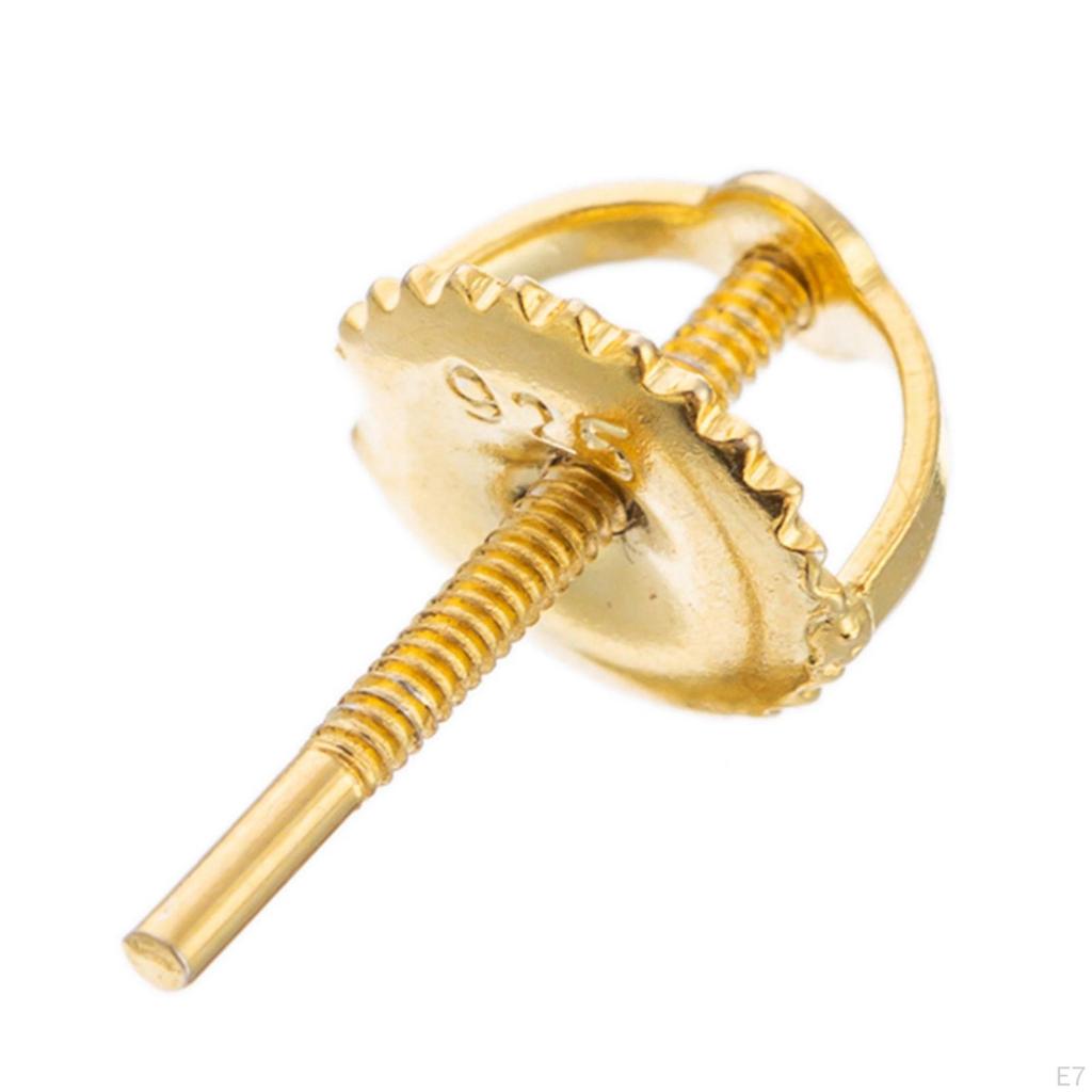 12 Fermoirs Pour Boucles D'oreilles Tige Or - Neuf Avec étiquettes, Plaqué Or