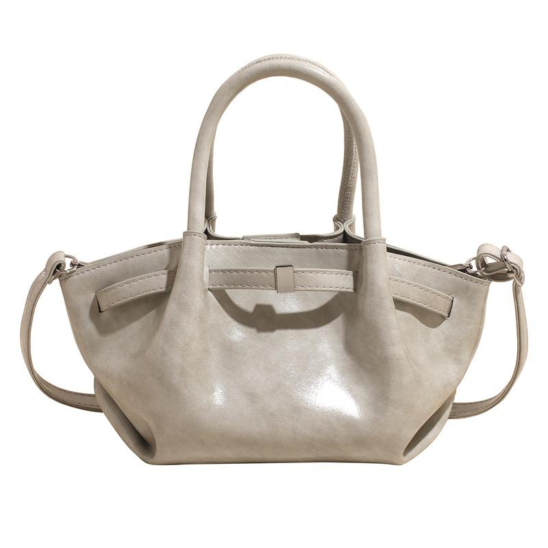 Large-capacity bag women's spring and summer versatile 2025 new casual retro messenger bag simple and popular portable bucket bag