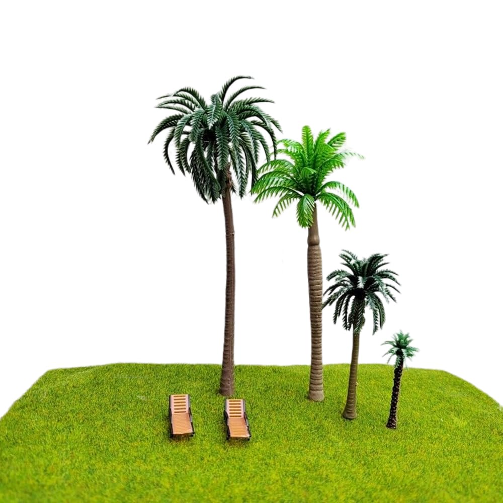 Model Trees for Miniature 36 Trees Palm HO Gauge Railway Architectural Miniature Diorama Gardens, Dioramas, Etc. (3-16 Cm) - Trees, Model, Landscape,