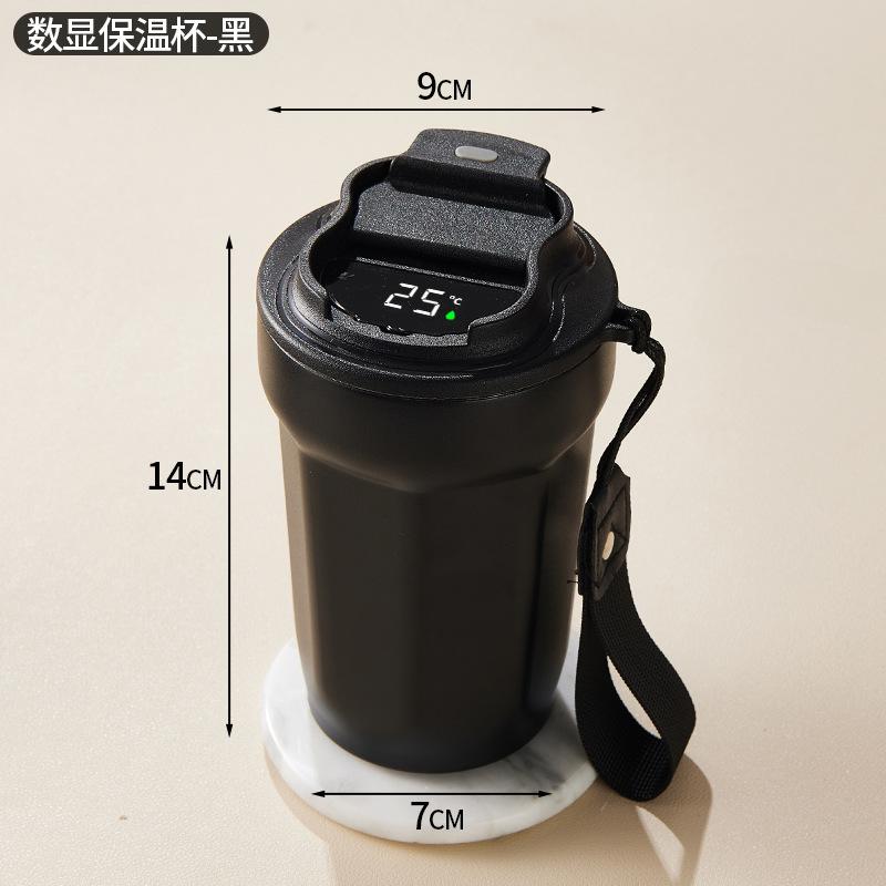 High Value Coffee Cup 316 Stainless Steel Thermal Insulation Cup Portable Outdoor Accompanying Rope Car Cup