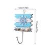 Coat Hooks Wooden Heavy Duty Decorative Rustic Storage Yacht Shaped Towel Hooks Key Holder For Backpack Umbrella Clothes Towel