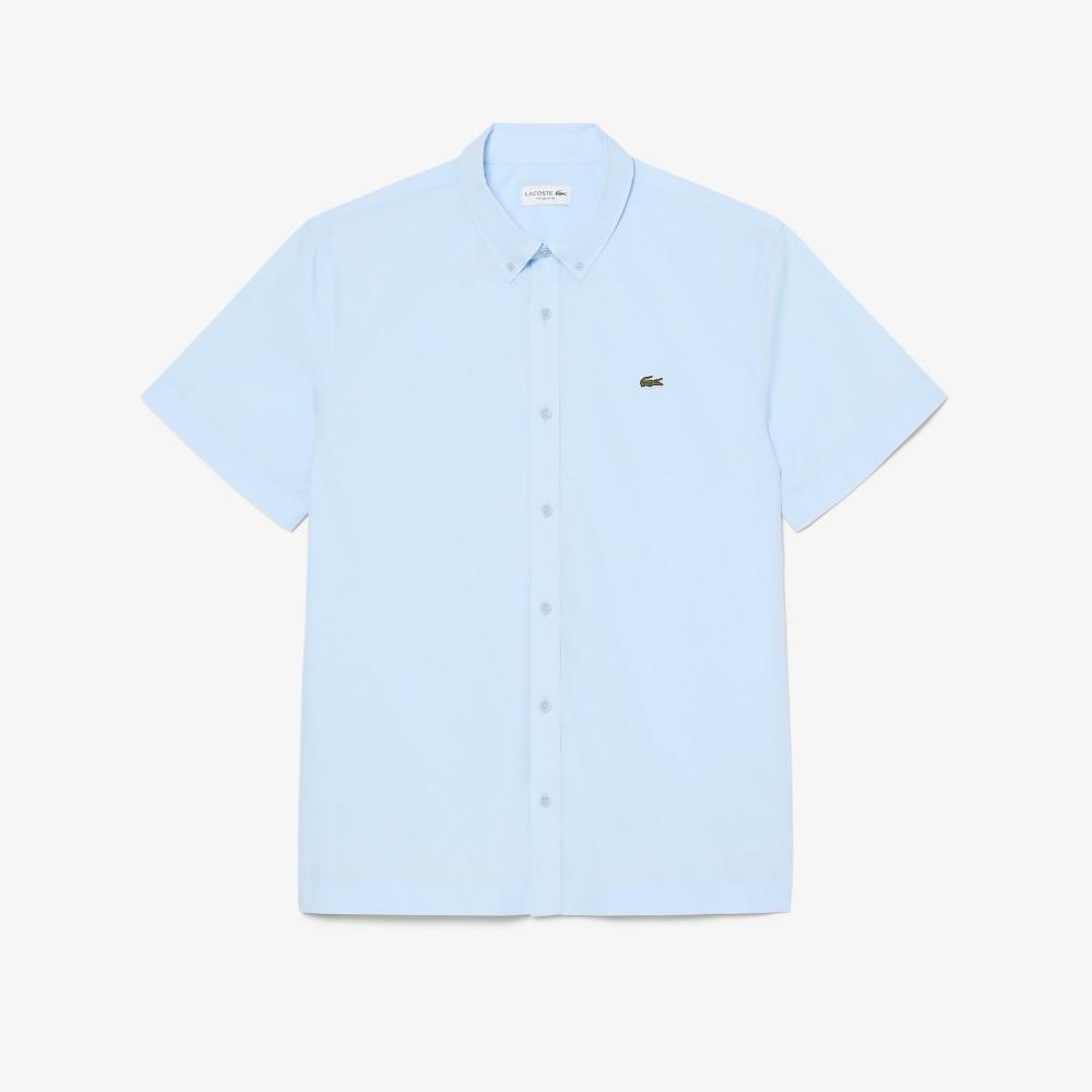 Lacoste Men's Light Poplin Short-Sleeved Shirt CH2312-56GT01