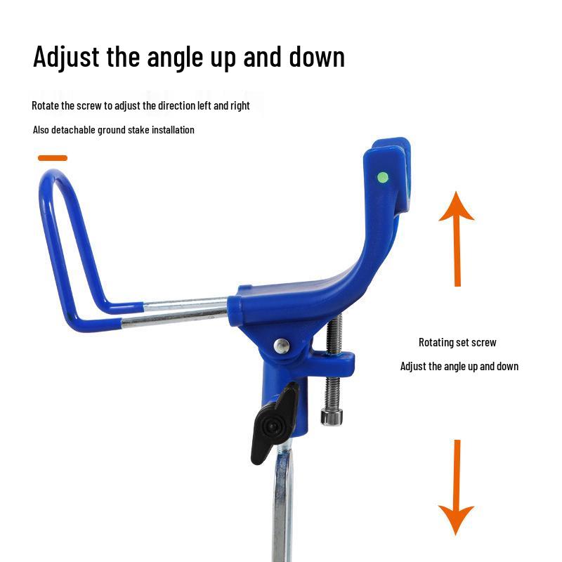 U-Shaped Dual-Use Fishing Rod Holder & Ground Stake