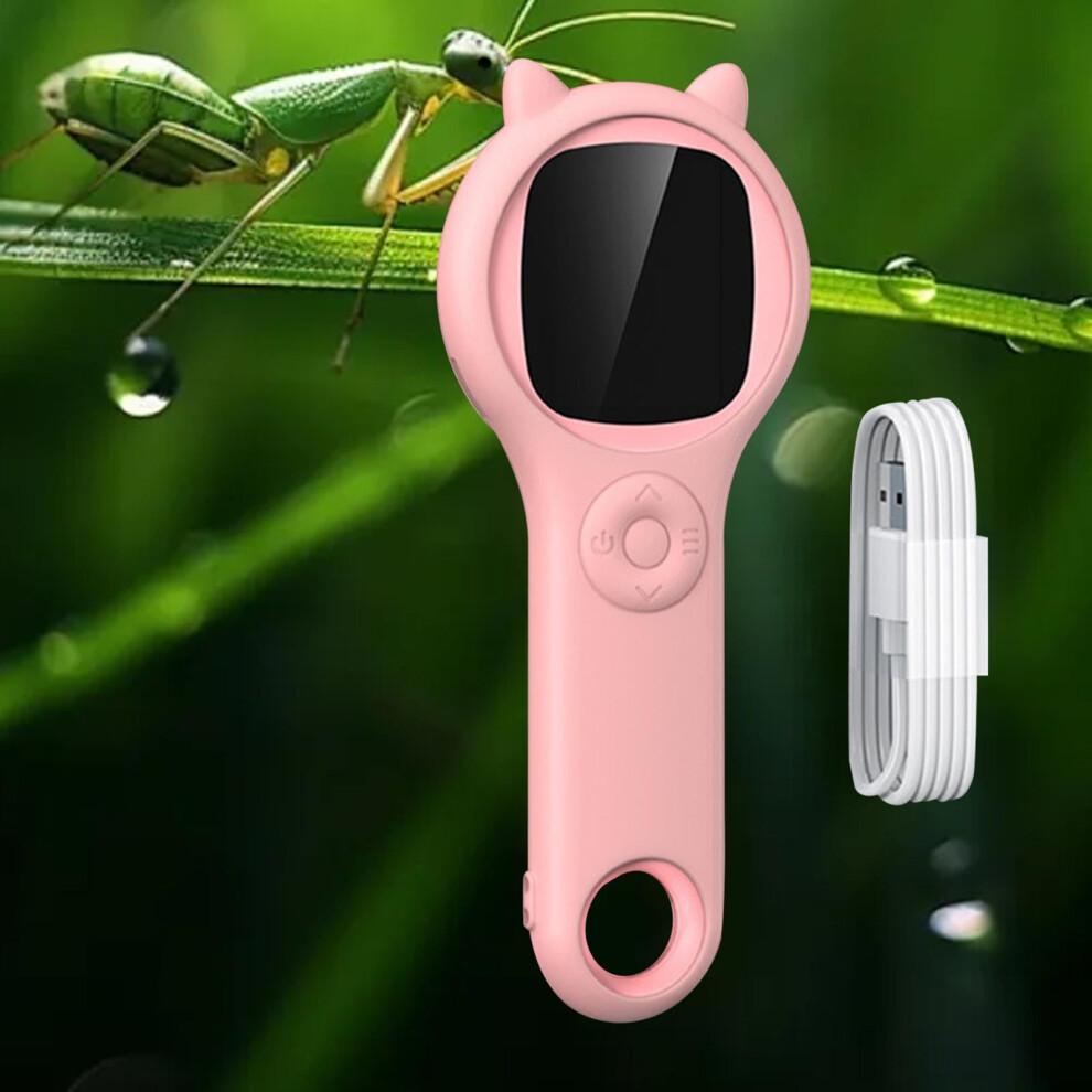 STARTIST Kids Magnifying Glass Educational Learning Toy USB 500x Magnification Handheld Science Toy Interactive for Boys Girls Ages 3+ Pink