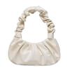 Korean One-Shoulder Pleated Dumpling Tote Bag