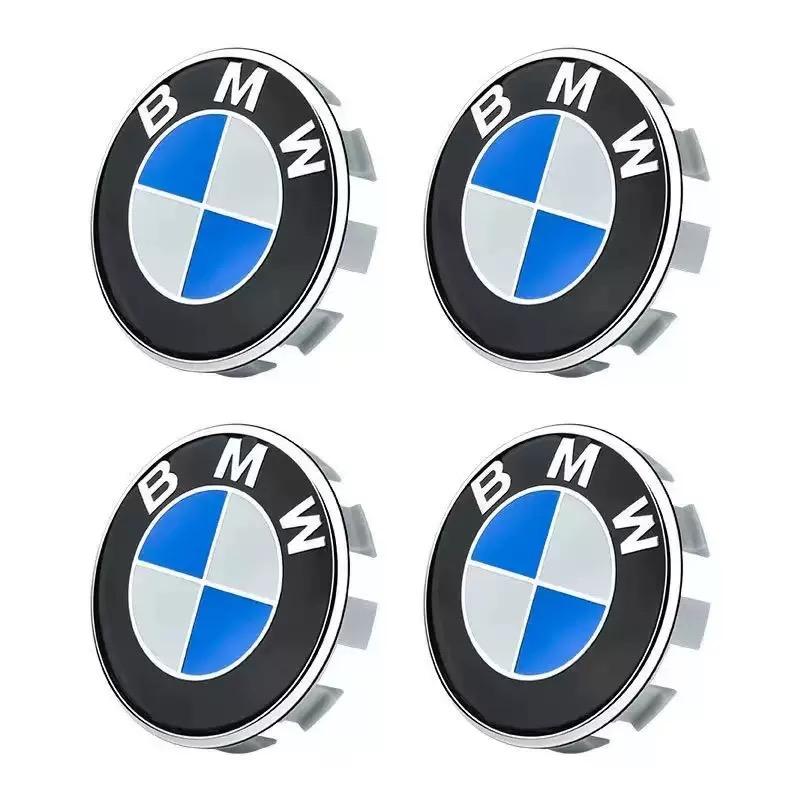 4 Pieces of 56/65mm Car Badge Wheel Center Cover Stickers and Wheel Hub Cover Stickers, Suitable For BMW E60 E36 E34 X6 F10 F20